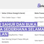 menu sahur dan buka puasa sederhana selama sebulan - Berkeluarga.id